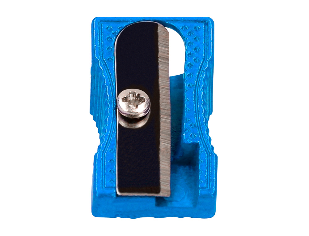 SACAPUNTAS LIDERPAPEL METALICO CUA 1 USO COLOR AZUL