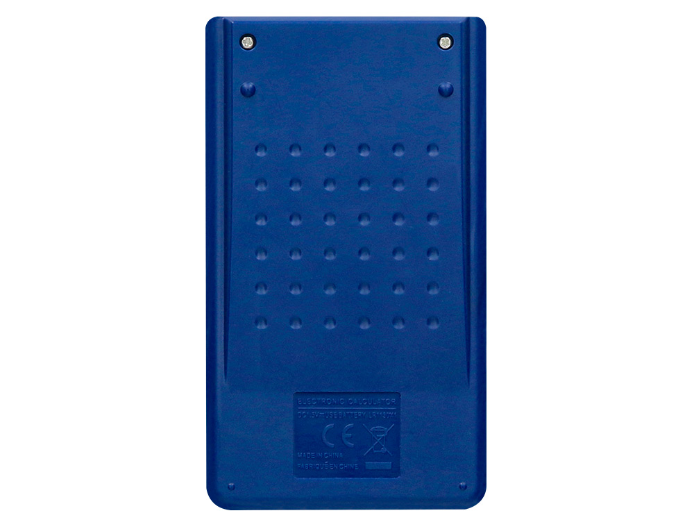 CALCULADORA LIDERPAPEL BOLSILLO XF09 8 DIGITOS SOLAR Y PILAS COLOR AZUL 115X65X8 MM