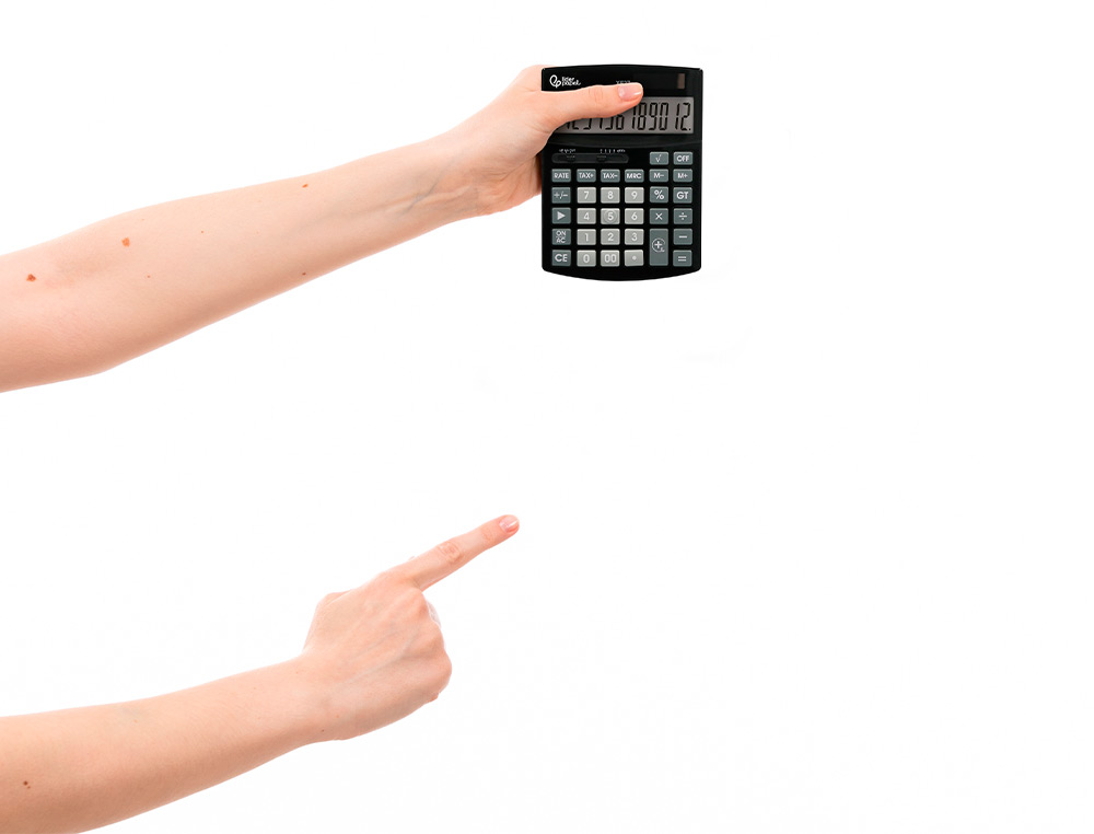 CALCULADORA LIDERPAPEL SOBREMESA XF27 12 DIGITOS TASAS SOLAR Y PILAS COLOR NEGRO 155X115X25 MM