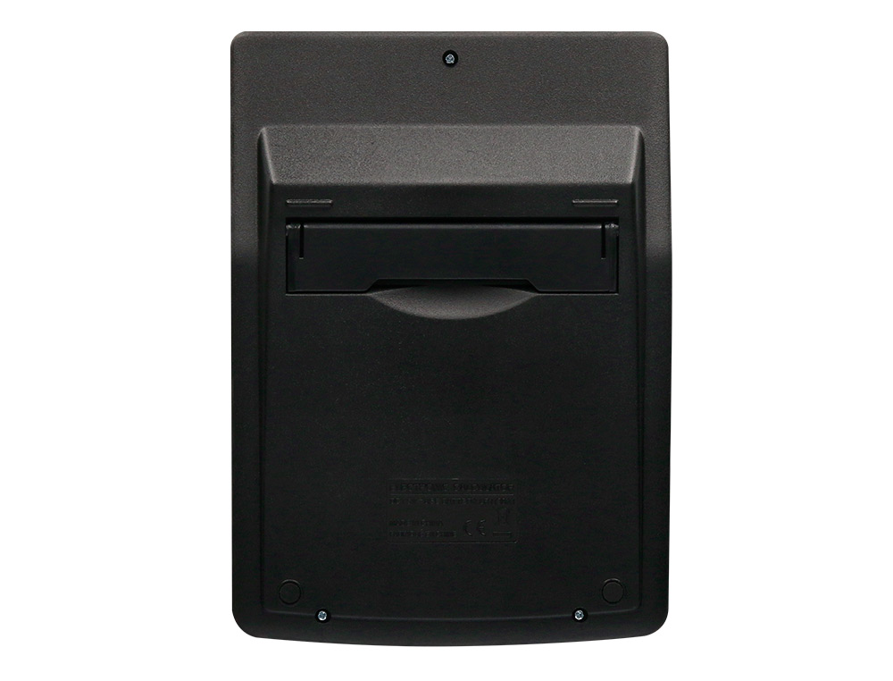 CALCULADORA LIDERPAPEL SOBREMESA XF31 14 DIGITOS SOLAR Y PILAS COLOR NEGRO 170X122X35 MM