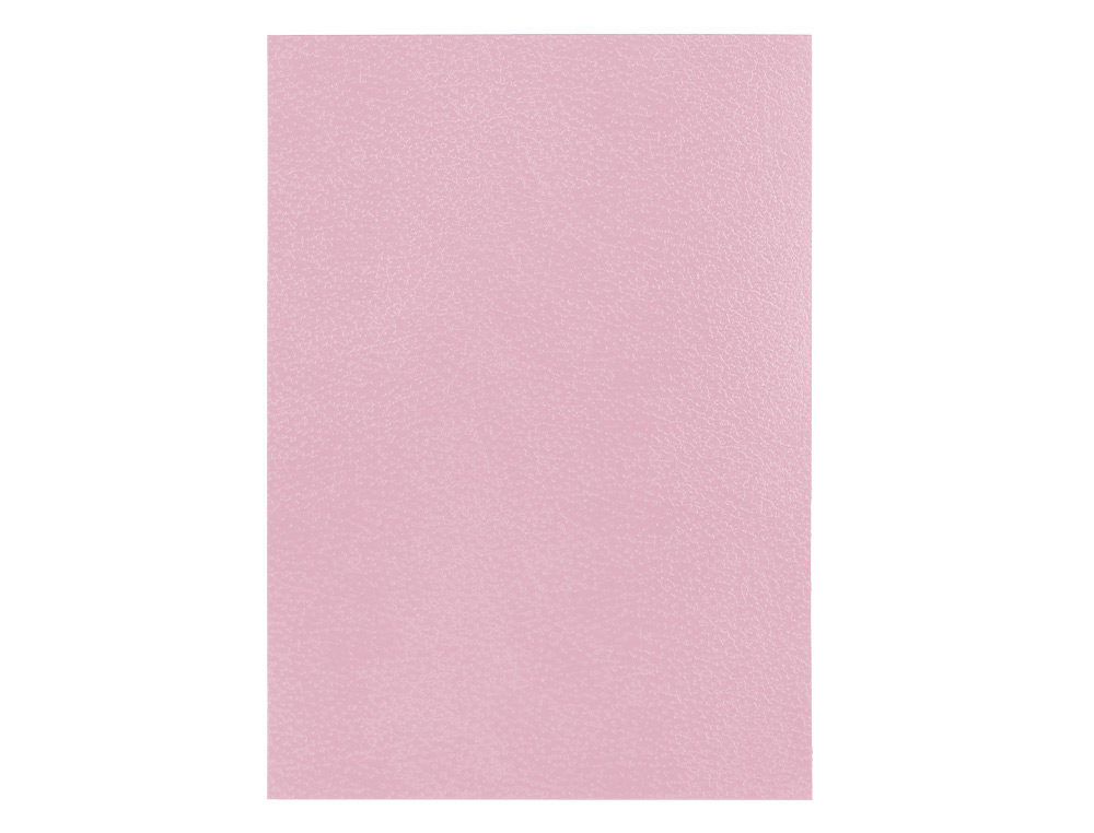 TAPA ENCUADERNACION LIDERPAPEL CARTON A4 1 MM ROSA PAQUETE DE 50 UNIDADES