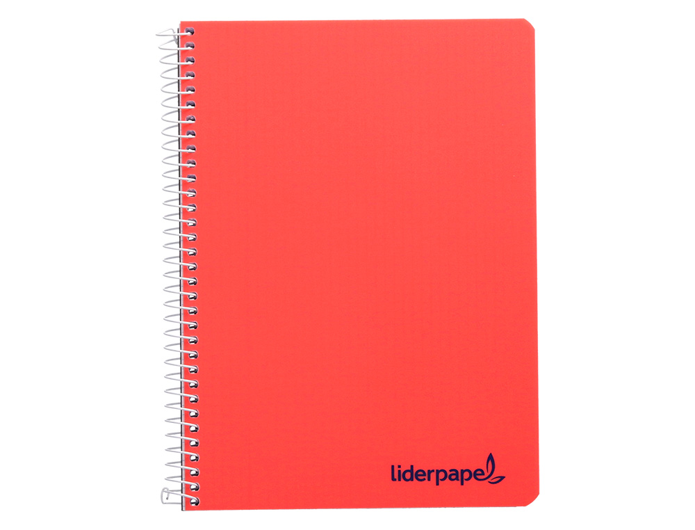 CUADERNO ESPIRAL LIDERPAPEL A5 WONDER TAPA PLASTICO 80H 90GR CUADRO 5MM CON MARGEN COLORES SURTIDOS