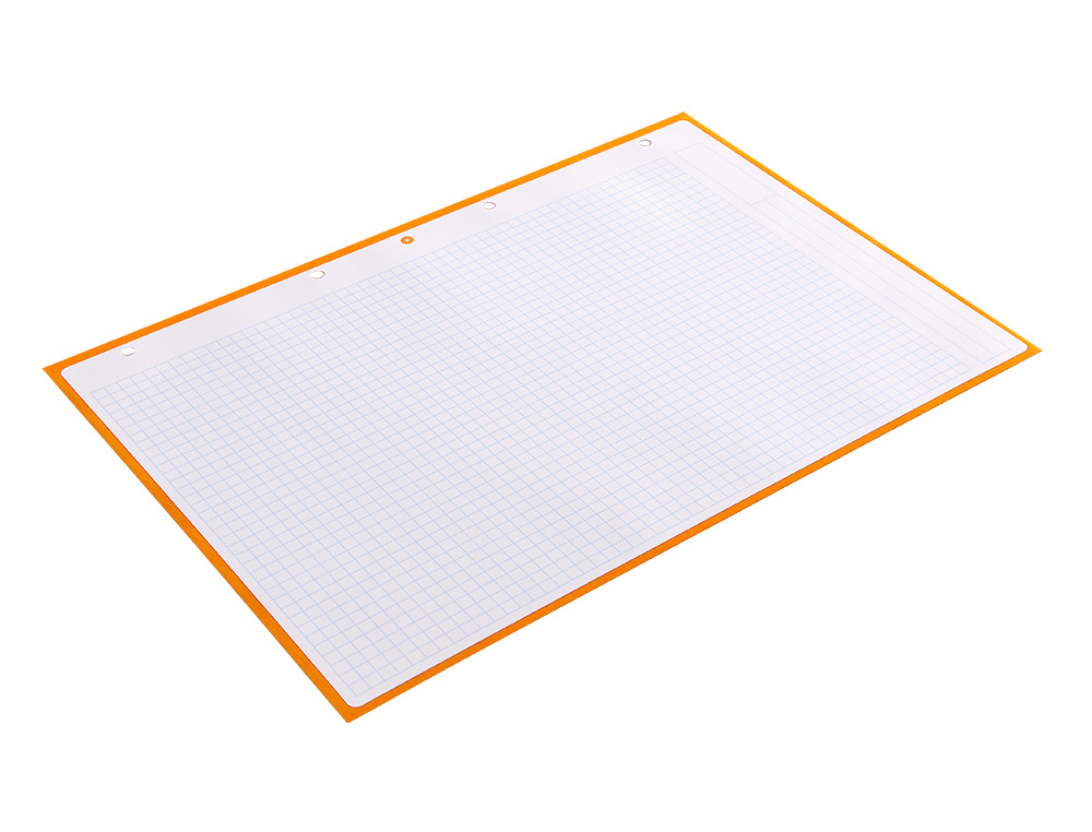 RECAMBIO ANTARTIK A4 80 HOJAS 90G/M2 CUADRO 5 MM 4 TALADROS 1 BANDA MARCO COLOR MOSTAZA