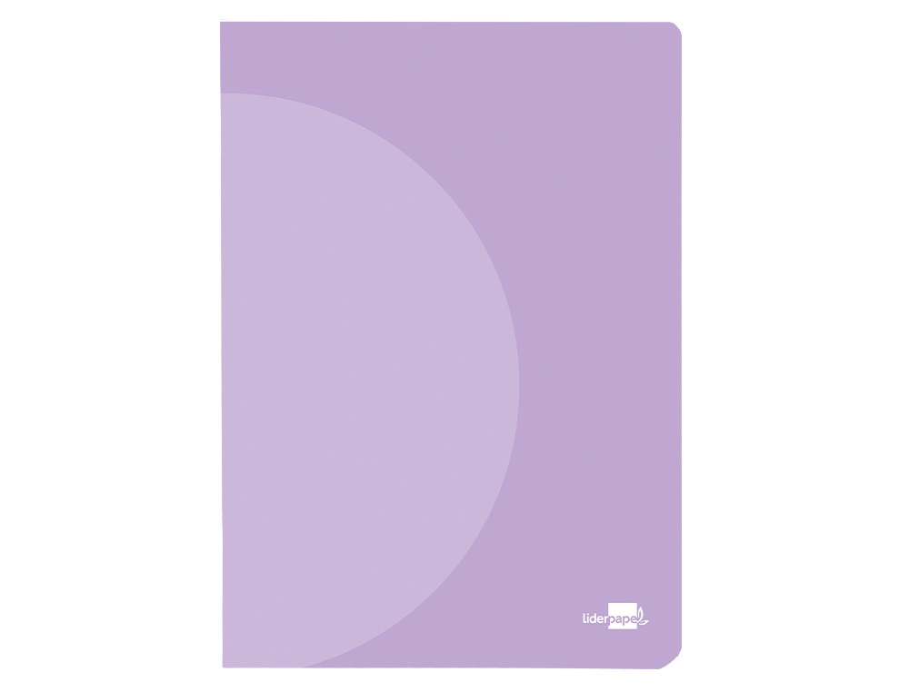 LIBRETA LIDERPAPEL 360 TAPA DE PLASTICO A4 48 HOJAS 90GR LISO SIN MARGEN COLORES PASTEL SURTIDOS