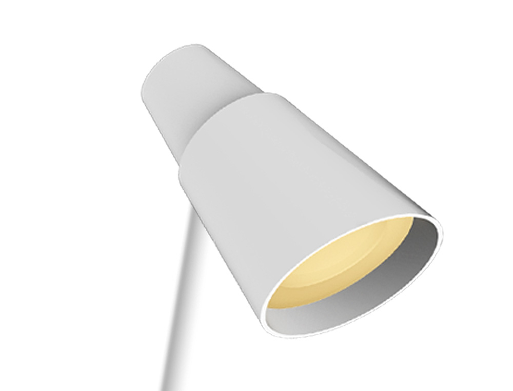 LAMPARA DE ESCRITORIO Q-CONNECT LED 6W 330 LM TACTIL 3 NIVELES COLOR LUZ NOCTURNA CABEZA ORIENTABLE BLANCO