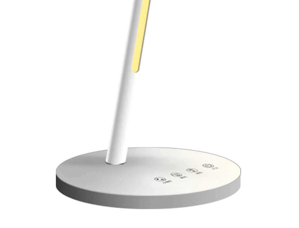 LAMPARA DE ESCRITORIO Q-CONNECT LED 6W 330 LM TACTIL 3 NIVELES COLOR LUZ NOCTURNA CABEZA ORIENTABLE BLANCO