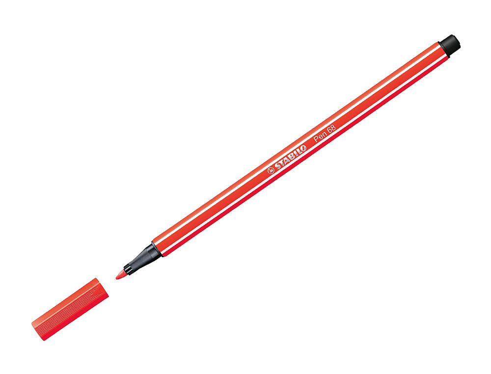 ROTULADOR STABILO ACUARELABLE PEN 68 ESTUCHE CARTON DE 10 UNIDADES COLORES SURTIDOS