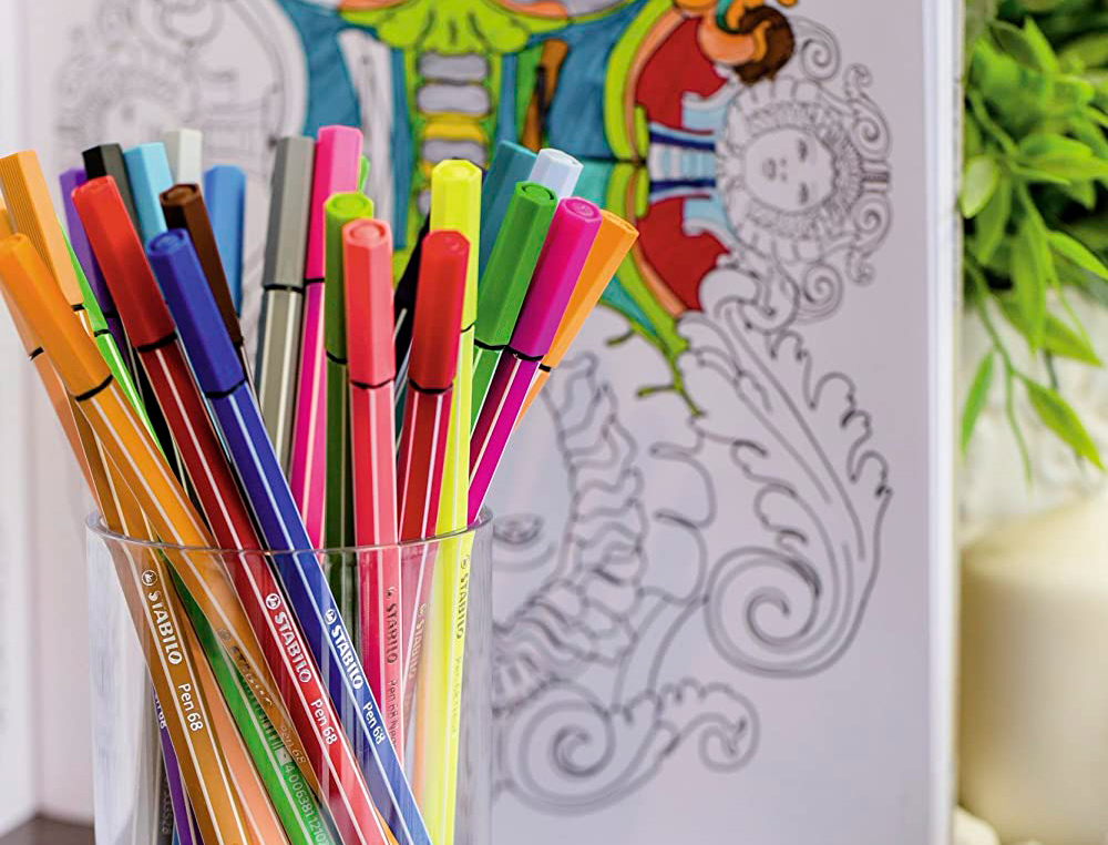 ROTULADOR STABILO ACUARELABLE PEN 68 ESTUCHE CARTON DE 10 UNIDADES COLORES SURTIDOS