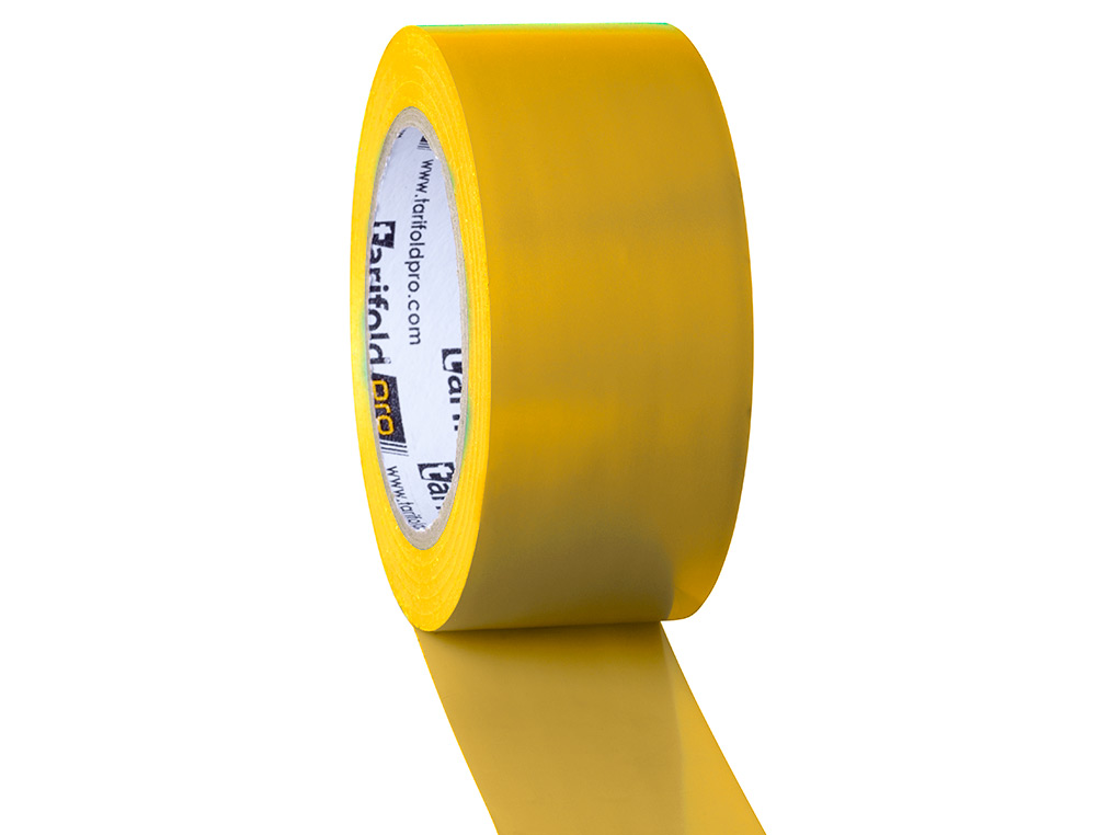 CINTA ADHESIVA DJOIS PARA MARCAJE Y SEALIZACION DE SUELO 33 MT X 50 MM COLOR AMARILLO