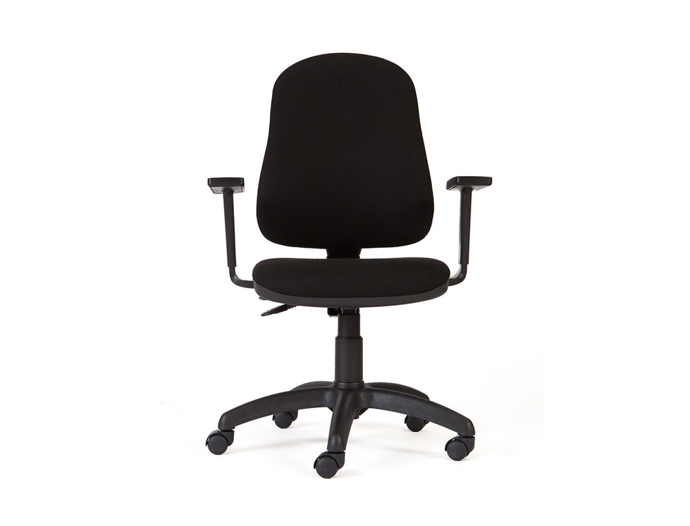 SILLA ROCADA DIRECCION SISTEMA ASINCRO CON BRAZOS COLOR NEGRO