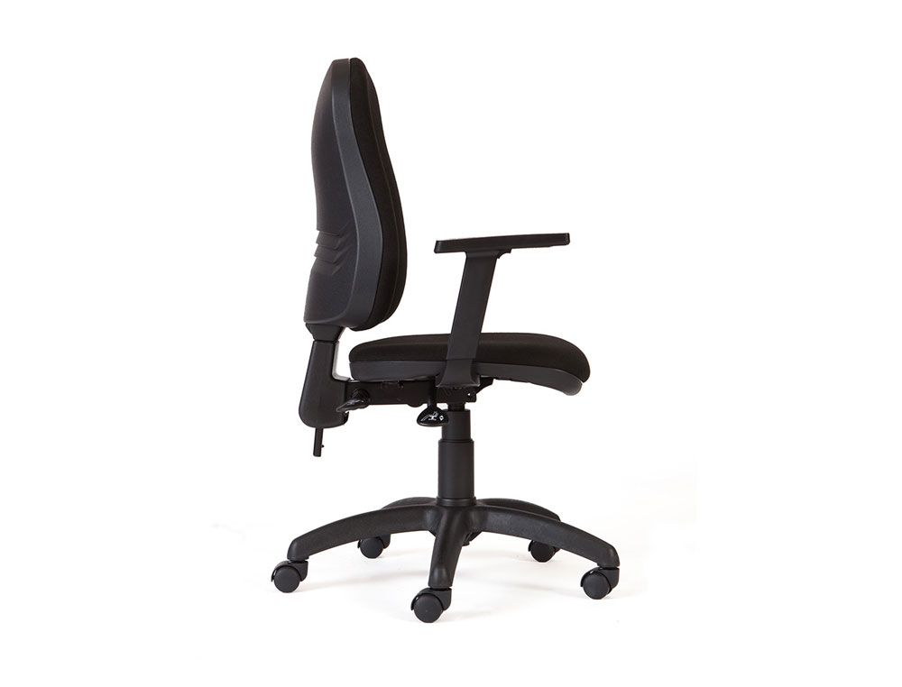 SILLA ROCADA DIRECCION SISTEMA ASINCRO CON BRAZOS COLOR NEGRO