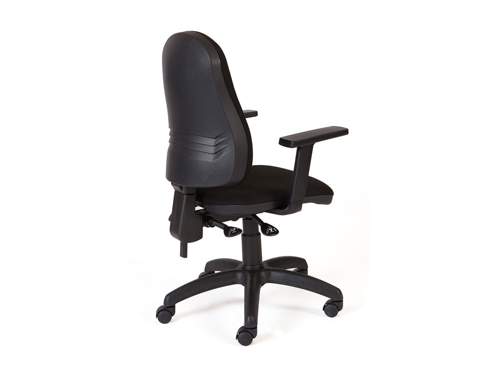 SILLA ROCADA DIRECCION SISTEMA ASINCRO CON BRAZOS COLOR NEGRO