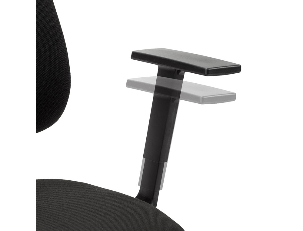 SILLA ROCADA DIRECCION SISTEMA ASINCRO CON BRAZOS COLOR NEGRO