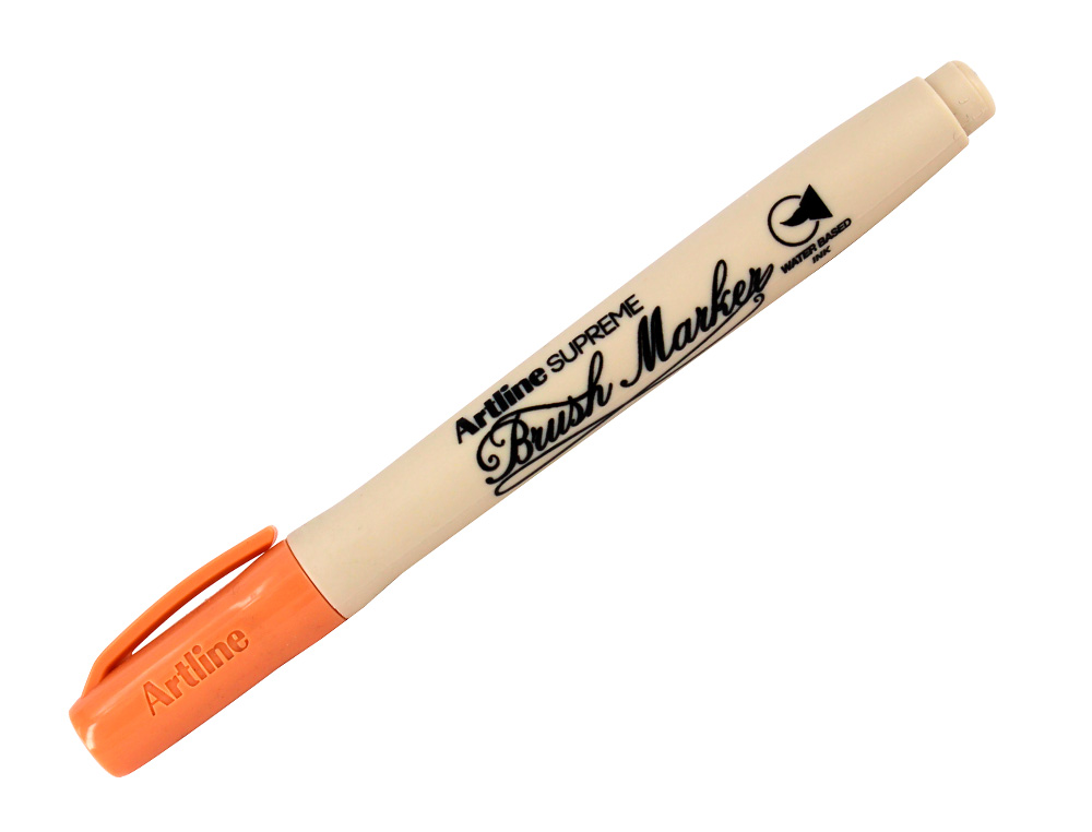 ROTULADOR ARTLINE SUPREME BRUSH EPFS PINTURA BASE DE AGUA PUNTA TIPO PINCEL TRAZO FINO ALBARICOQUE