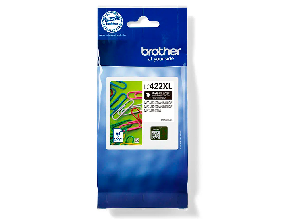 INK-JET BROTHER LC-422XLBK NEGRO MFC-J5340DW / MFC-J5740DW / MFC-J6540DW / MFC-J6940DW 3000 PAGINAS