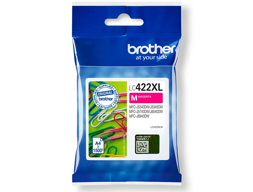 INK-JET BROTHER LC-422XLM MAGENTA MFC-J5340DW / MFC-J5740DW / MFC-J6540DW / MFC-J6940DW 1500 PAGINAS