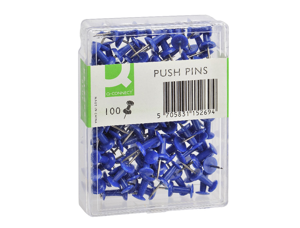 SEÑALIZADOR DE PLANOS Q-CONNECT AZUL CAJA DE 100 UNIDADES