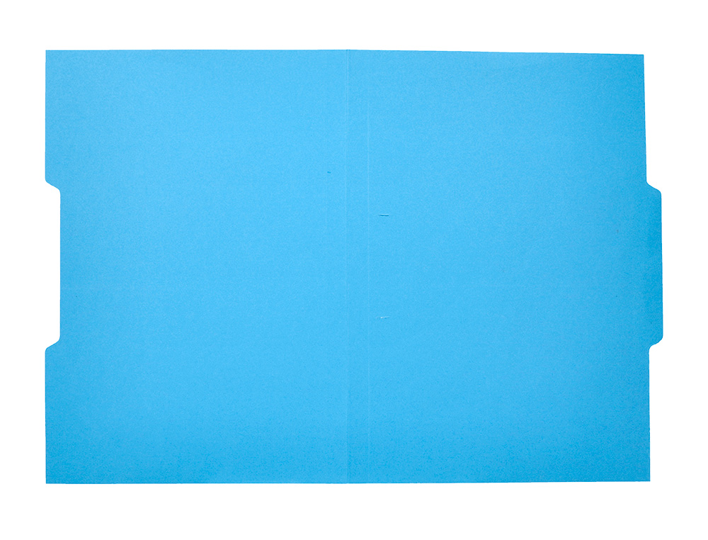 SUBCARPETA CARTULINA LIDERPAPEL FOLIO PESTAA CENTRAL 240G/M2 AZUL