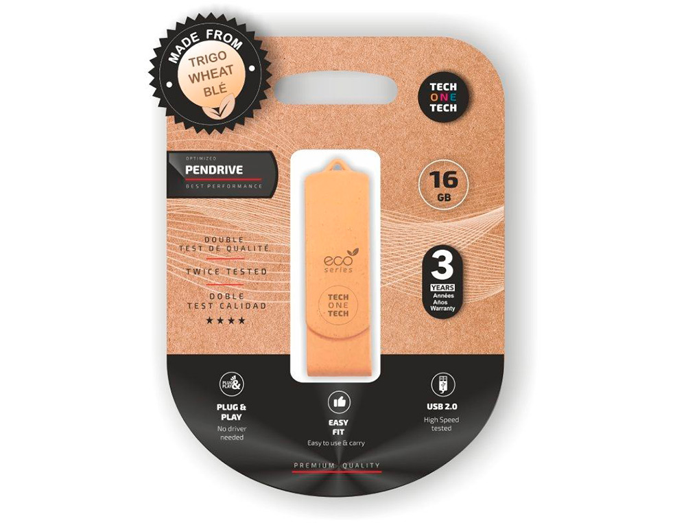 MEMORIA USB TECH ONE TECH ECOTECH BIODEGRADABLE 16 GB USB 2.0