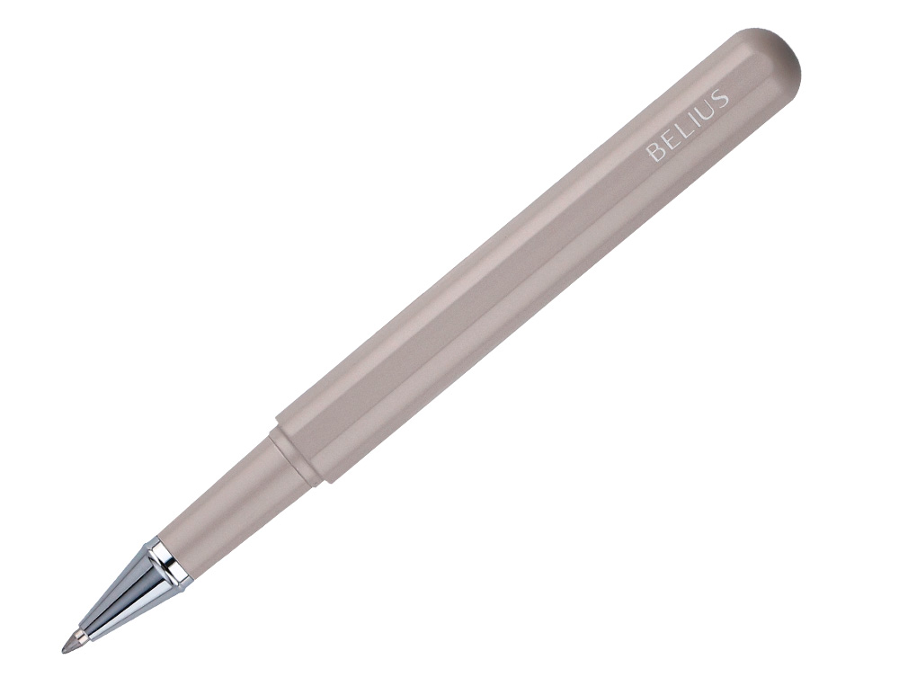 ROLLER Y FUNDA DE SIMILPIEL BELIUS SPACE B COLOR MINIMALISTA GRIS TINTA AZUL CAJA DE DISEÑO