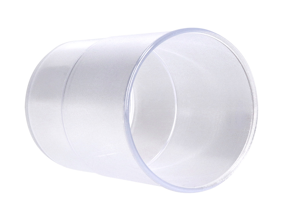 CUBILETE PORTALAPICES Q-CONNECT TRANSPARENTE PLASTICO DIAMETRO 75 MM ALTO 100 MM