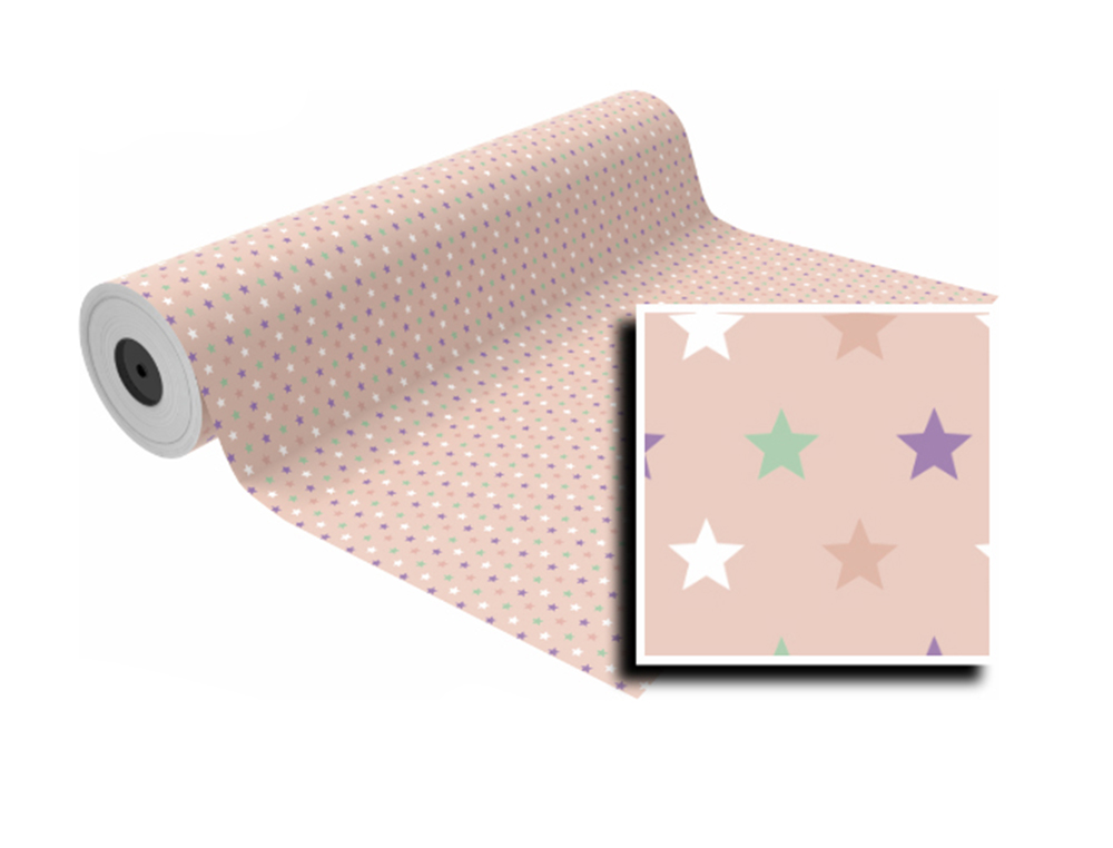 PAPEL DE REGALO BASIKA IN2104-D BOBINA ANCHO 31 CM LONGITUD 85 M PESO 2 KG GRAMAJE 60 GR