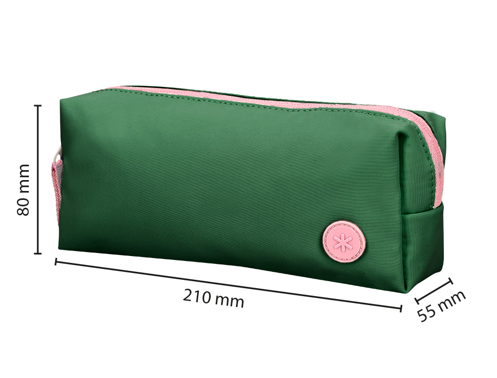 ESTUCHE PORTATODO ANTARTIK BASIC PACK 1 COMPARTIMENTO VERDE COMPAERO MOCHILA 80X55X210 MM