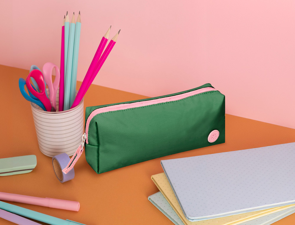 ESTUCHE PORTATODO ANTARTIK BASIC PACK 1 COMPARTIMENTO VERDE COMPAERO MOCHILA 80X55X210 MM