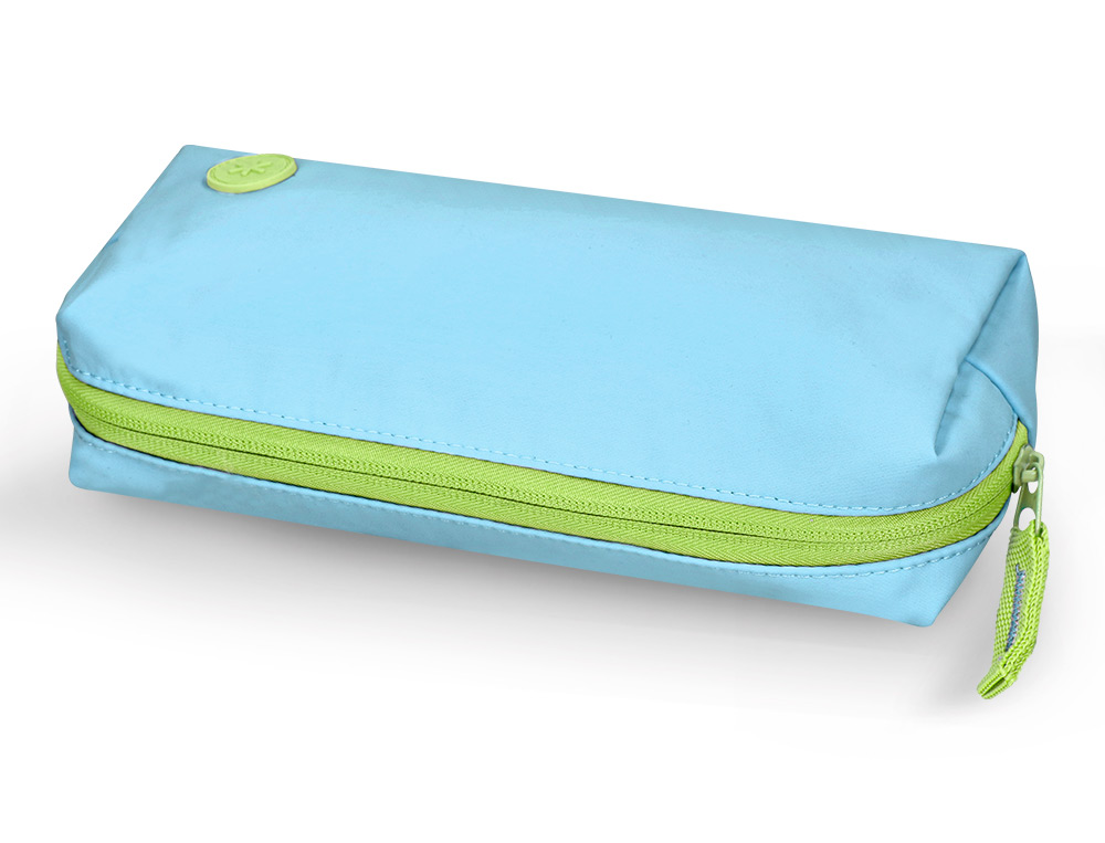 ESTUCHE PORTATODO ANTARTIK BASIC PACK 1 COMPARTIMENTO TURQUESA COMPAERO MOCHILA 80X55X210 MM