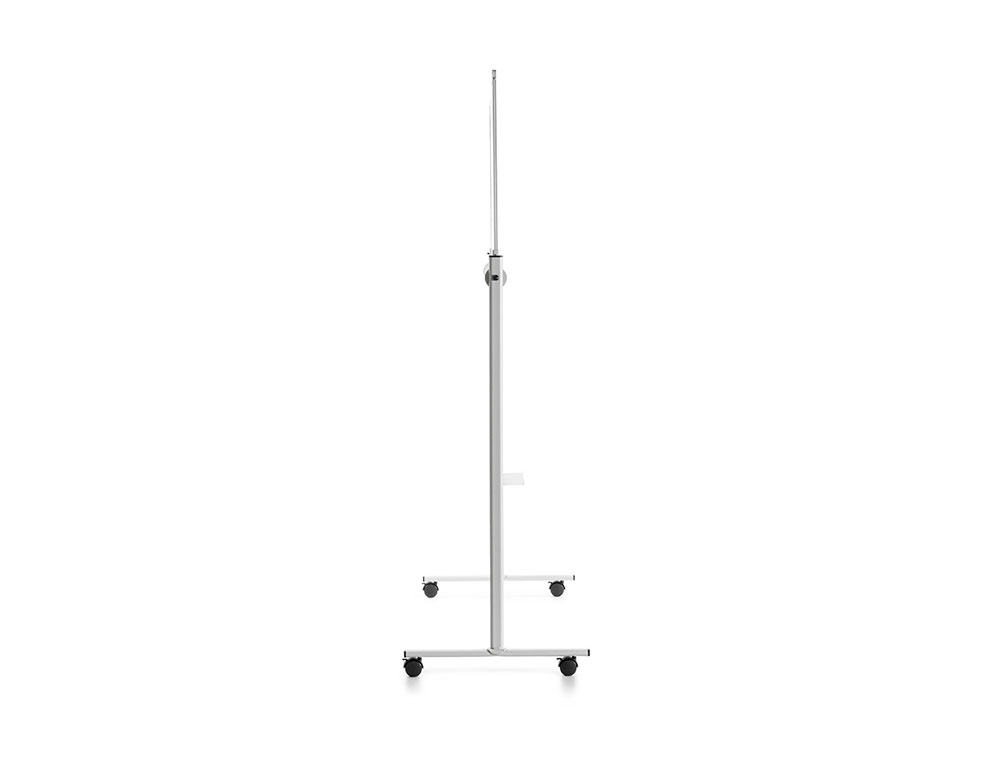 PIZARRA BLANCA ROCADA ACERO LACADO MAGNETICO MARCO ALUMINIO DOBLE CARA VOLTEABLE 120X200 CM