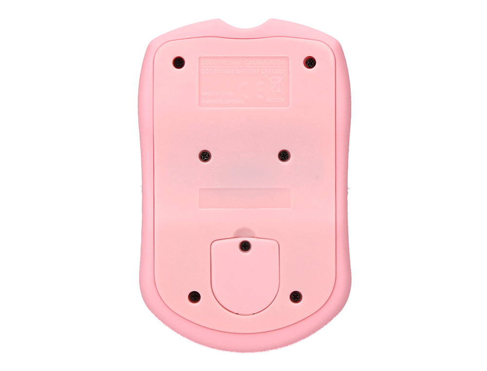 CALCULADORA LIDERPAPEL BOLSILLO XF41 8 DIGITOS SOLAR Y PILAS COLOR ROSA 94X59,5X10,5MM
