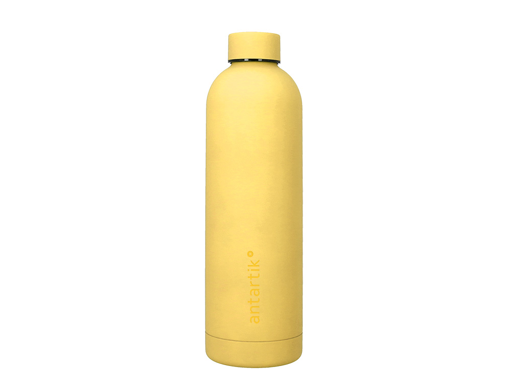 BOTELLA PORTALIQUIDOS ANTARTIK ISOTERMICA ACERO INOXIDABLE LIBRE DE BPA COLOR AMARILLO 750 ML