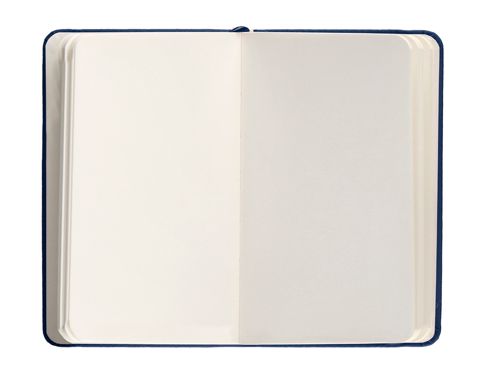 CUADERNO CON GOMILLA ANTARTIK NOTES TAPA DURA A6 HOJAS LISAS AZUL MARINO 100 HOJAS 80 GR FSC