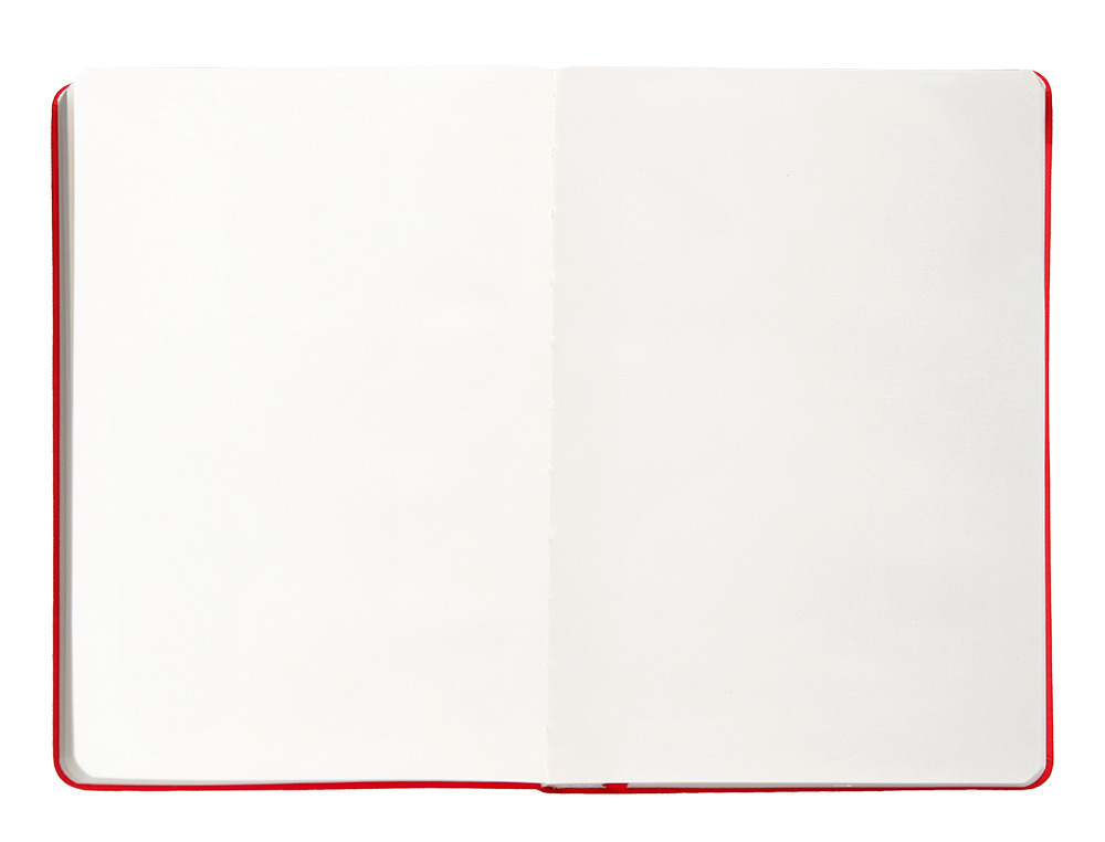 CUADERNO CON GOMILLA ANTARTIK NOTES TAPA DURA A5 HOJAS LISAS ROJO 100 HOJAS 80 GR FSC