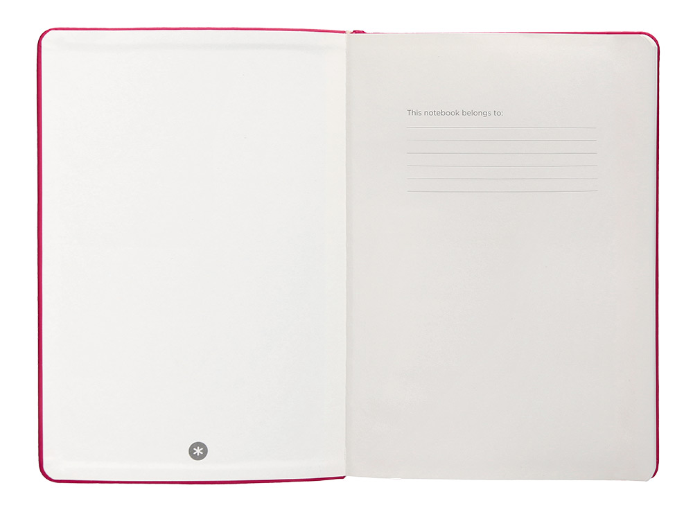 CUADERNO CON GOMILLA ANTARTIK NOTES TAPA DURA A5 HOJAS CUADRICULA BURDEOS 100 HOJAS 80 GR FSC