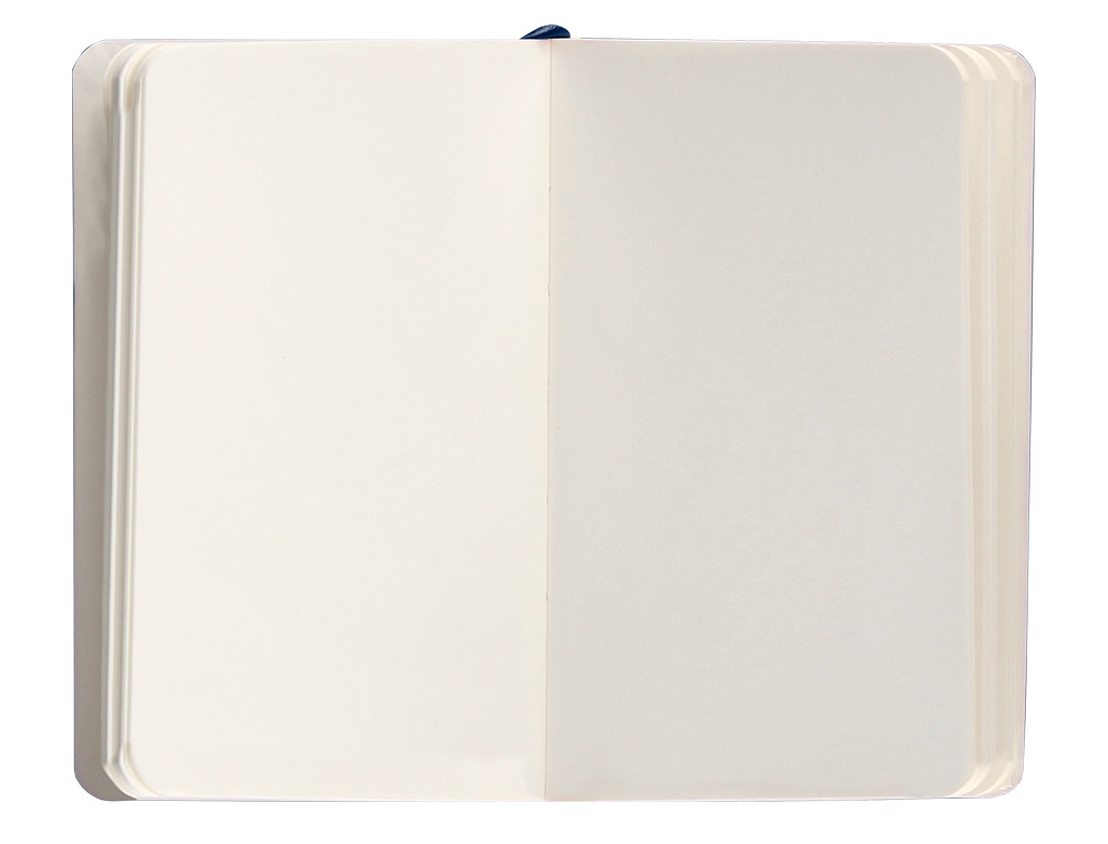 CUADERNO CON GOMILLA ANTARTIK NOTES TAPA BLANDA A6 HOJAS LISAS AZUL MARINO 100 HOJAS 80 GR FSC