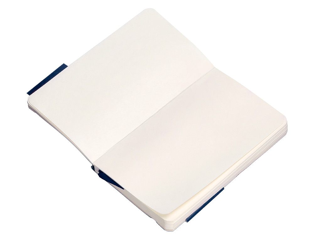 CUADERNO CON GOMILLA ANTARTIK NOTES TAPA BLANDA A6 HOJAS LISAS AZUL MARINO 100 HOJAS 80 GR FSC