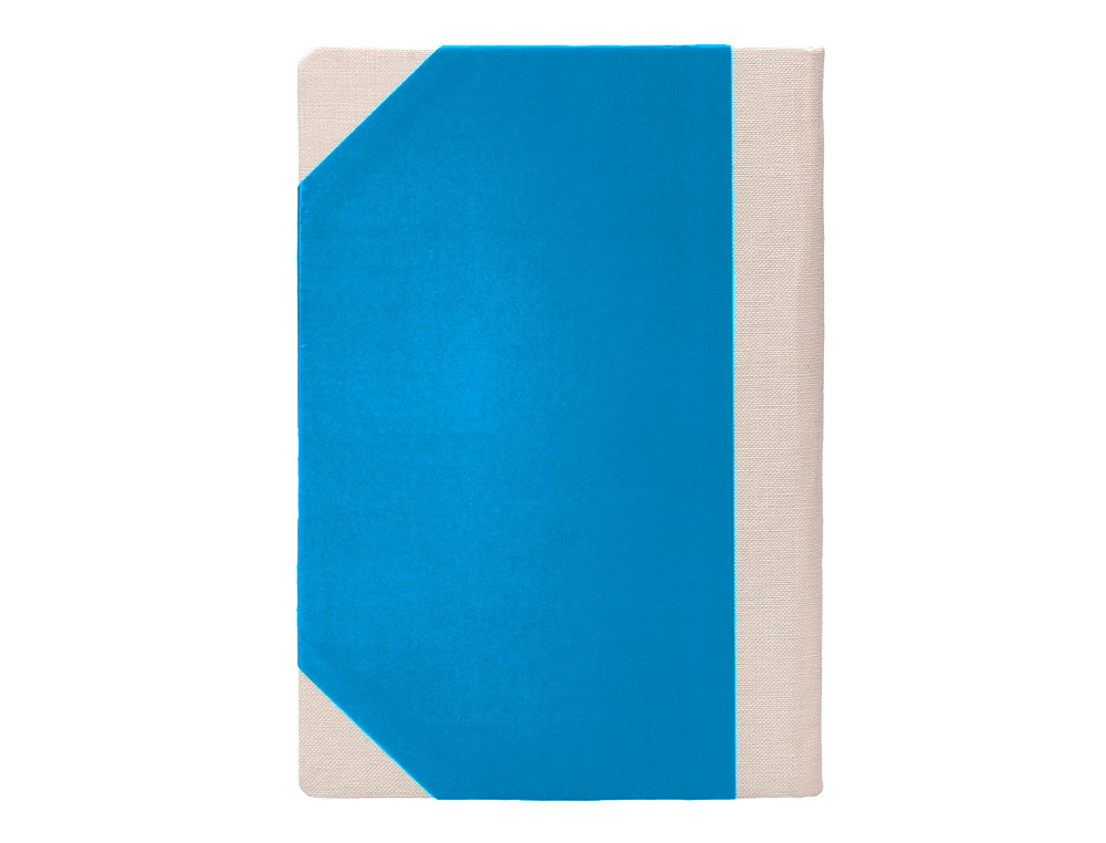 LIBRO CARTONE COSIDO FERNANDES FLECHA DIN A5+ LISO 50 HOJAS 100 GR AZUL