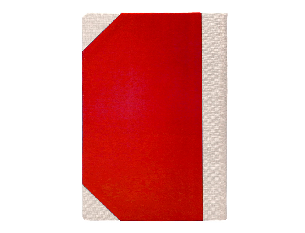 LIBRO CARTONE COSIDO FERNANDES FLECHA DIN A6+ RAYADO HORIZONTAL 50 HOJAS 100 GR AZUL