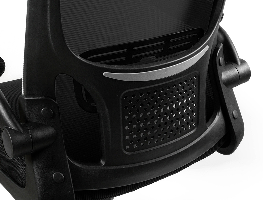 SILLA Q-CONNECT OFICINA ALBA MALLA BASE METALICA ALT MAX 1110 ANC 610 PROF 580 RUEDAS PREMIUM COLOR NEGRO