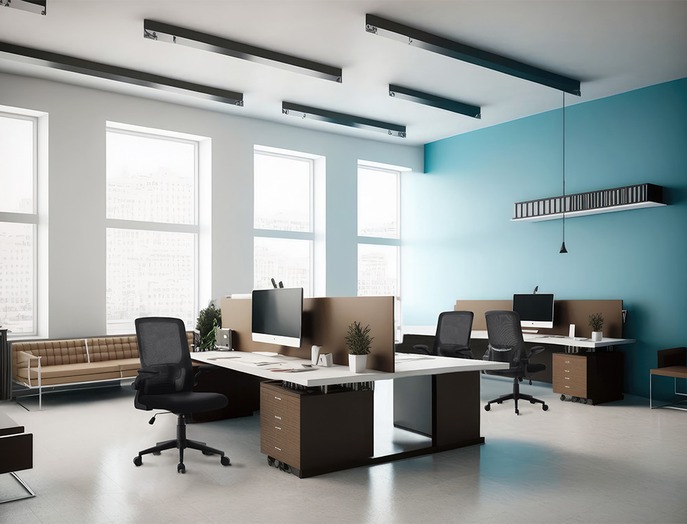 SILLA Q-CONNECT OFICINA ALBA MALLA BASE METALICA ALT MAX 1110 ANC 610 PROF 580 RUEDAS PREMIUM COLOR NEGRO
