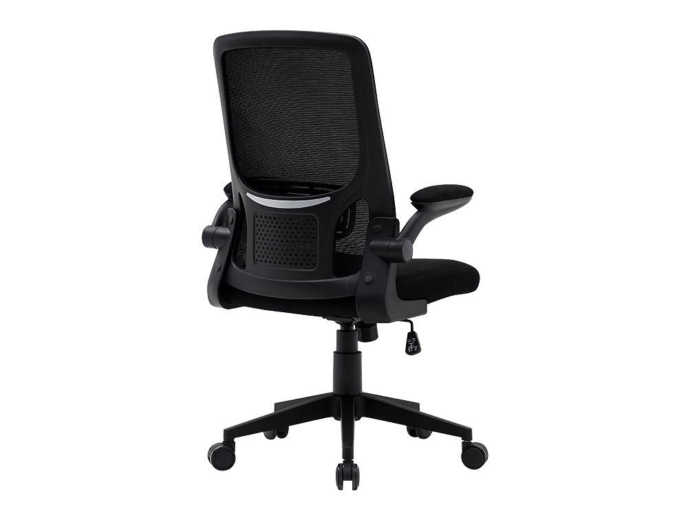 SILLA Q-CONNECT OFICINA ALBA MALLA BASE METALICA ALT MAX 1110 ANC 610 PROF 580 RUEDAS PREMIUM COLOR NEGRO