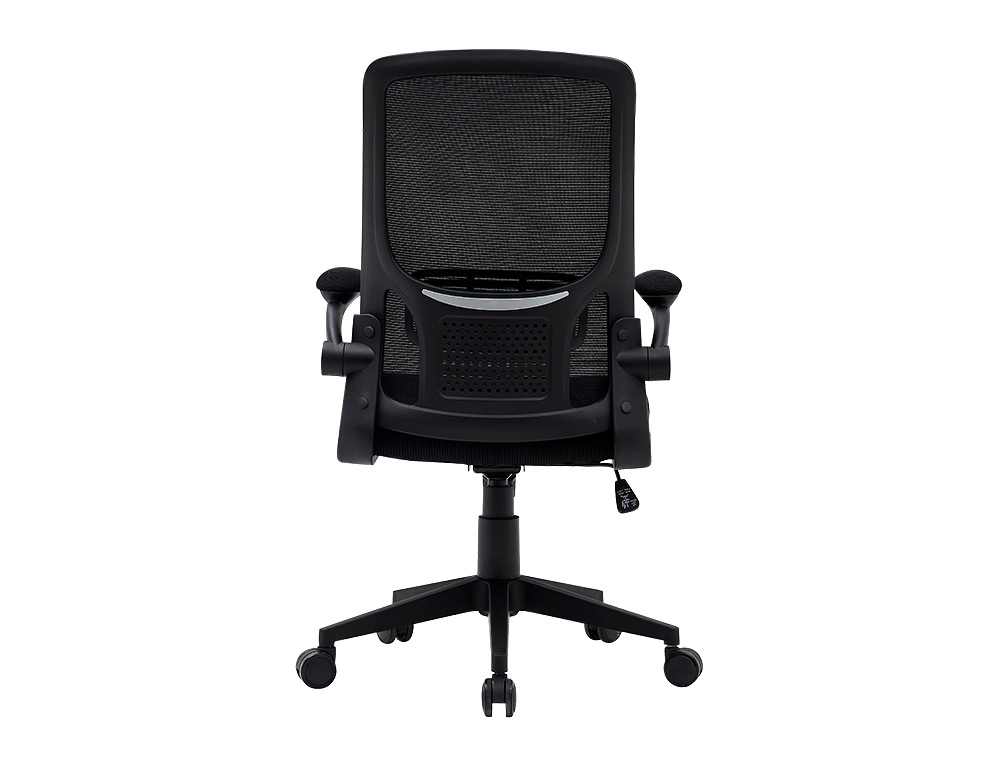 SILLA Q-CONNECT OFICINA ALBA MALLA BASE METALICA ALT MAX 1110 ANC 610 PROF 580 RUEDAS PREMIUM COLOR NEGRO
