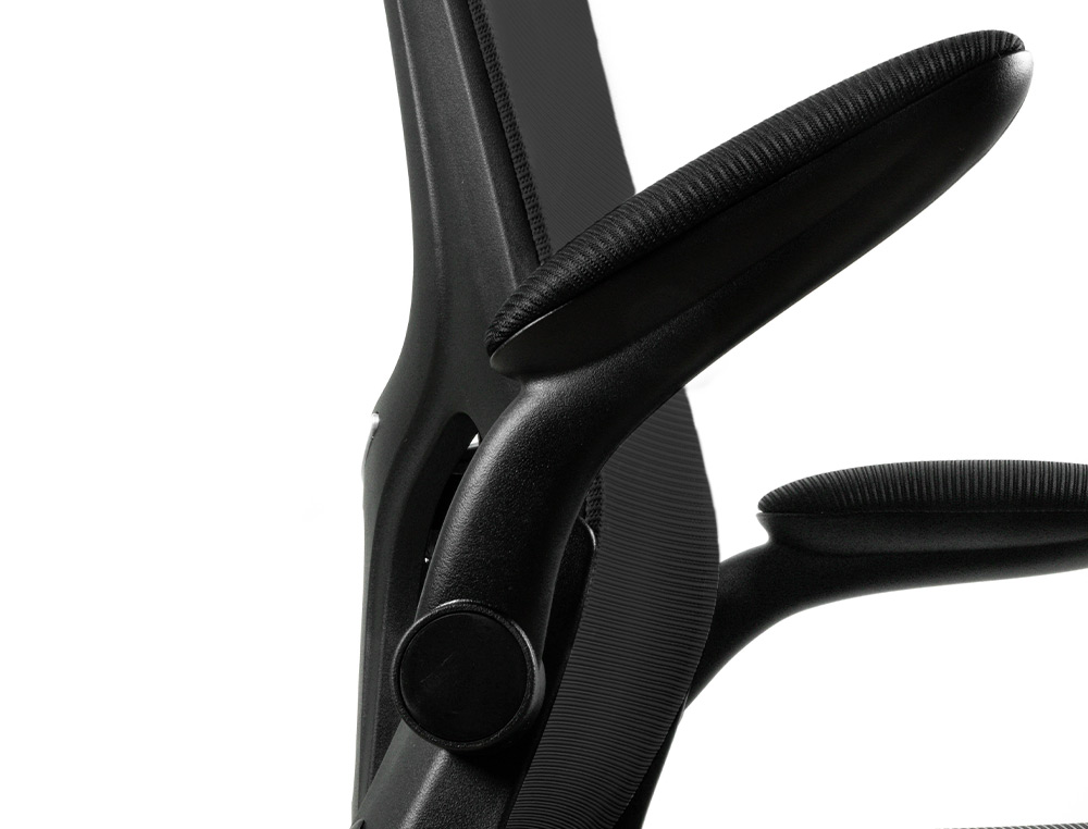 SILLA Q-CONNECT OFICINA ALBA MALLA BASE METALICA ALT MAX 1110 ANC 610 PROF 580 RUEDAS PREMIUM COLOR NEGRO