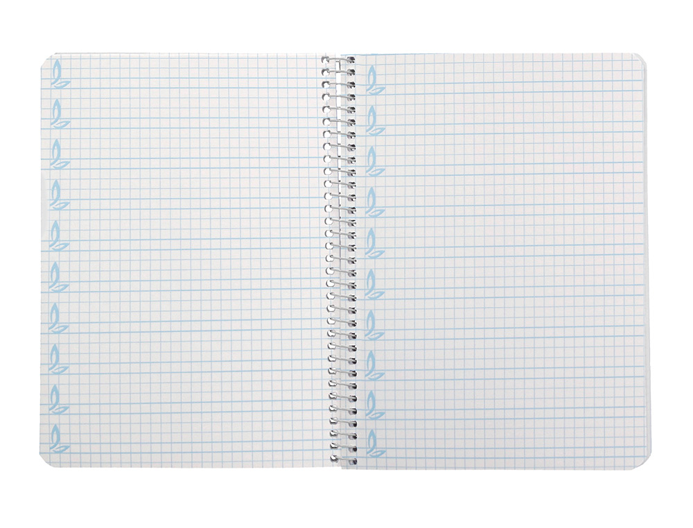 CUADERNO ESPIRAL LIDERPAPEL A5 PAUTAGUIA TAPA DURA 80H 90 GR CUADRO PAUTADO 5MM COLOR ROJO