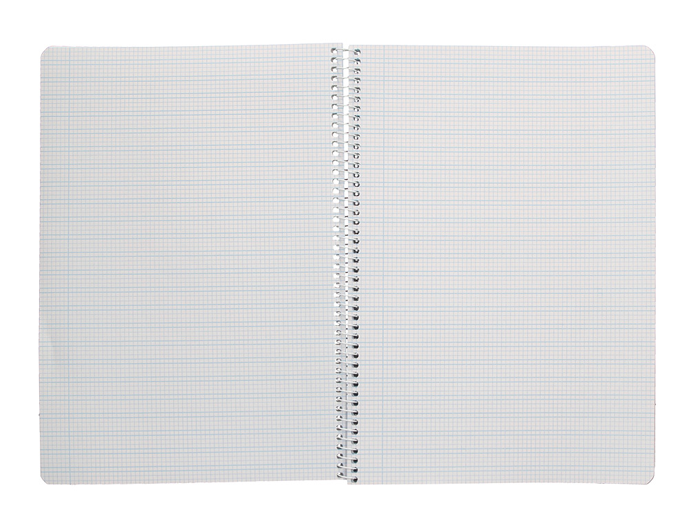 CUADERNO ESPIRAL LIDERPAPEL A4 PAUTAGUIA TAPA PLASTICO 80H 90GR CUADRO PAUTADO 3MM CON MARGEN COLOR NARANJA