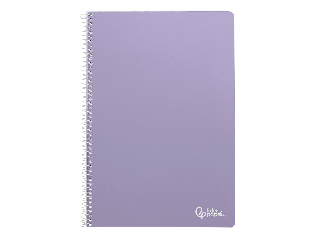 CUADERNO ESPIRAL LIDERPAPEL A4 SMART TAPA BLANDA 80H 75GR CUADRO 6 MM CON MARGEN COLORES SURTIDOS
