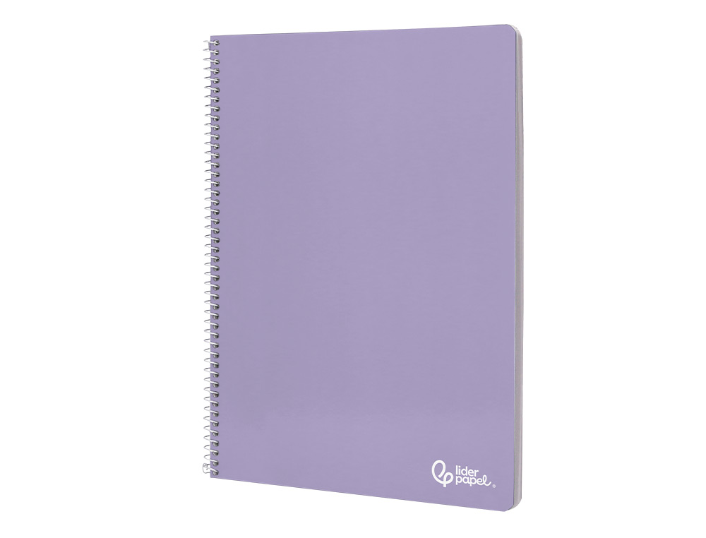CUADERNO ESPIRAL LIDERPAPEL A4 SMART TAPA BLANDA 80H 75GR CUADRO 6 MM CON MARGEN COLORES SURTIDOS