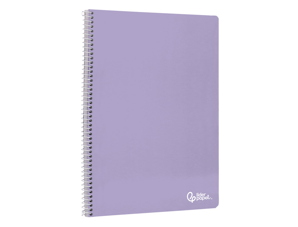CUADERNO ESPIRAL LIDERPAPEL A4 SMART TAPA BLANDA 80H 75GR CUADRO 6 MM CON MARGEN COLORES SURTIDOS