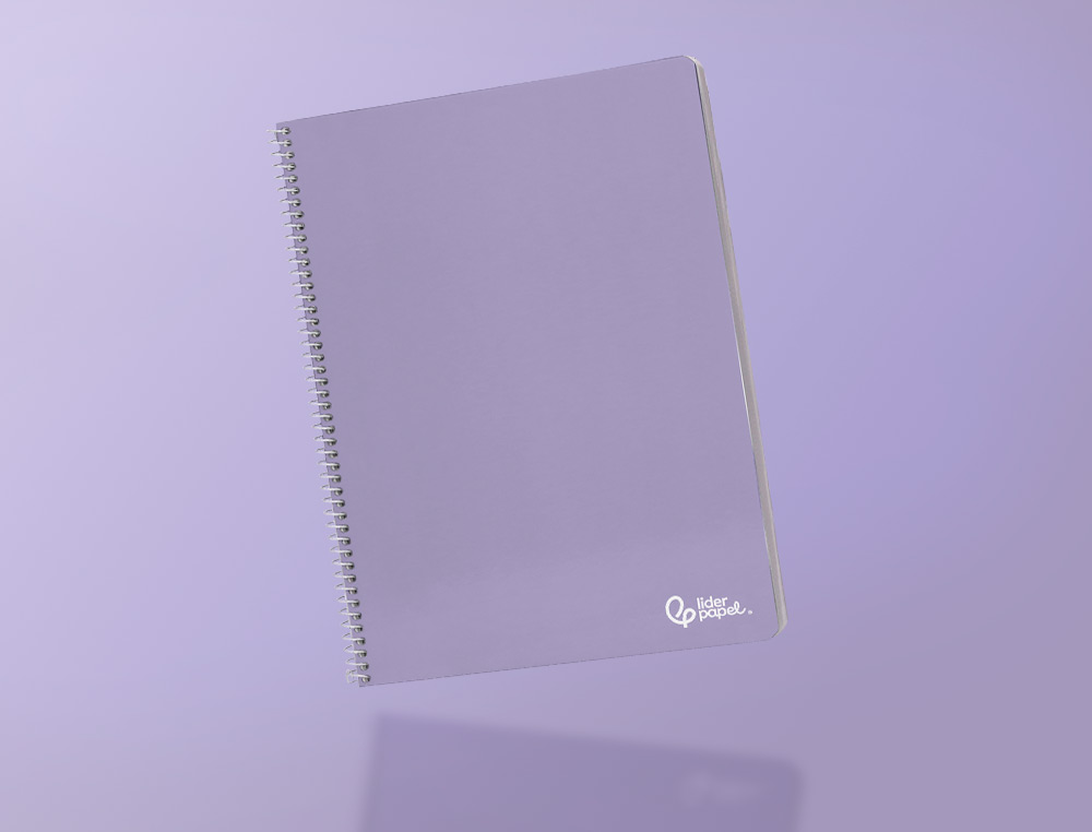 CUADERNO ESPIRAL LIDERPAPEL A4 SMART TAPA BLANDA 80H 75GR CUADRO 6 MM CON MARGEN COLORES SURTIDOS